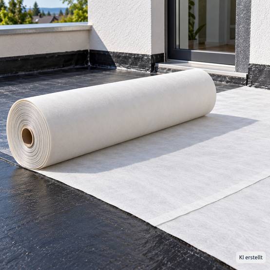 Aquagart - 25 m² Aquagart Géotextile de protection et drainage 300 g/m², polyester, largeur 1 m, épaisseur env. 1,3 mm, GRK 3 - Image 7