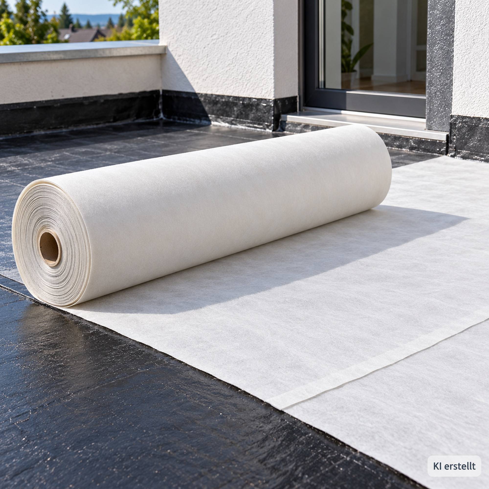 Aquagart - 25 m² Aquagart Géotextile de protection et drainage 300 g/m², polyester, largeur 1 m, épaisseur env. 1,3 mm, GRK 3 - Image 7