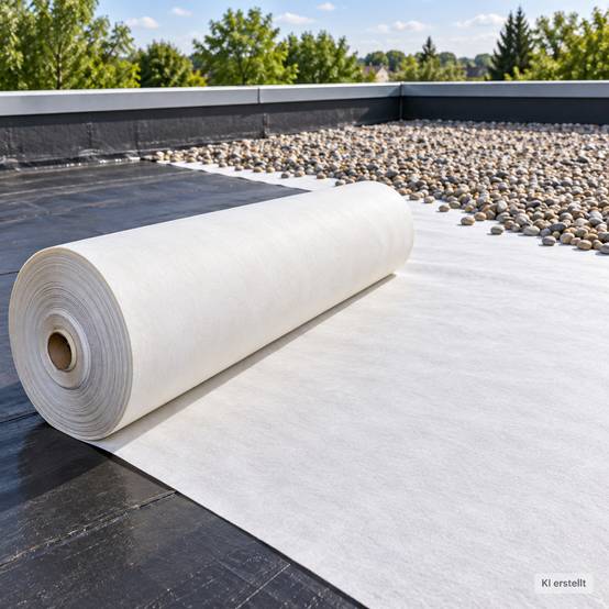 Aquagart - 25 m² Aquagart Géotextile de protection et drainage 300 g/m², polyester, largeur 1 m, épaisseur env. 1,3 mm, GRK 3 - Image 5