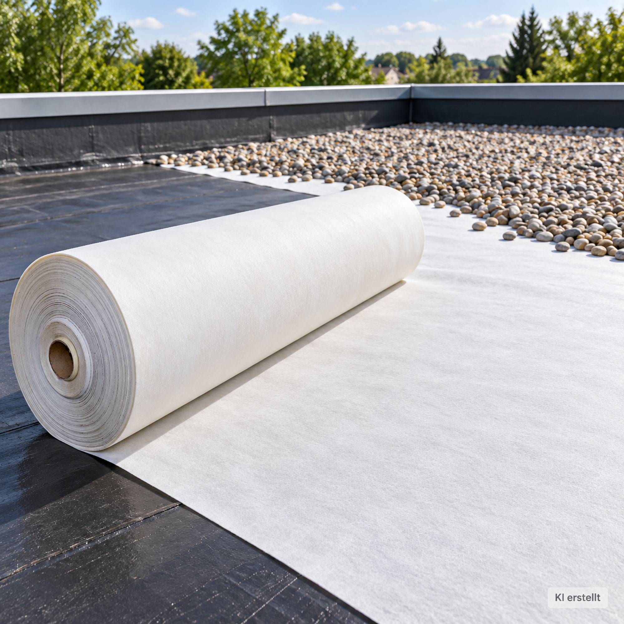 Aquagart - 25 m² Aquagart Géotextile de protection et drainage 300 g/m², polyester, largeur 1 m, épaisseur env. 1,3 mm, GRK 3 - Image 5