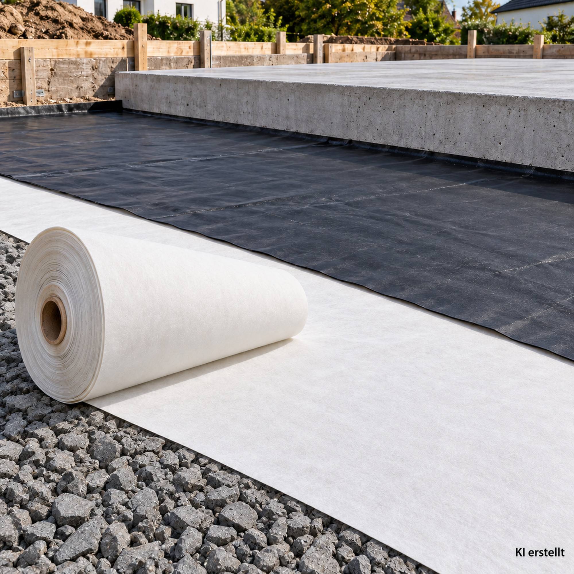 Aquagart - 25 m² Aquagart Géotextile de protection et drainage 300 g/m², polyester, largeur 1 m, épaisseur env. 1,3 mm, GRK 3 - Image 9