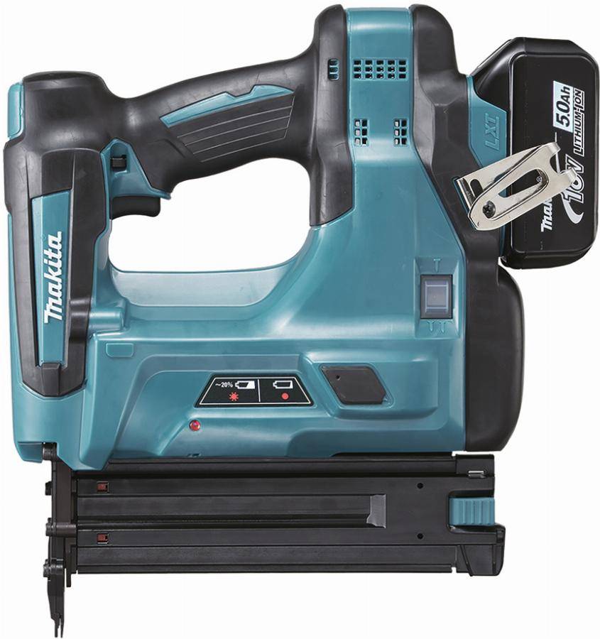 Makita - Cloueur 18 V Li-Ion 5 Ah MAKITA - 2 batteries, chargeur, coffret - DBN500RTJ