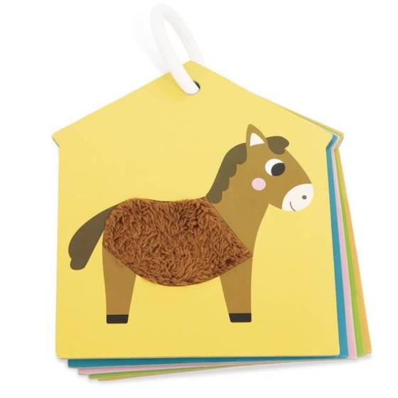 Janod - 7 cartes tactiles - Les animaux de la ferme Multicolore - Image 2