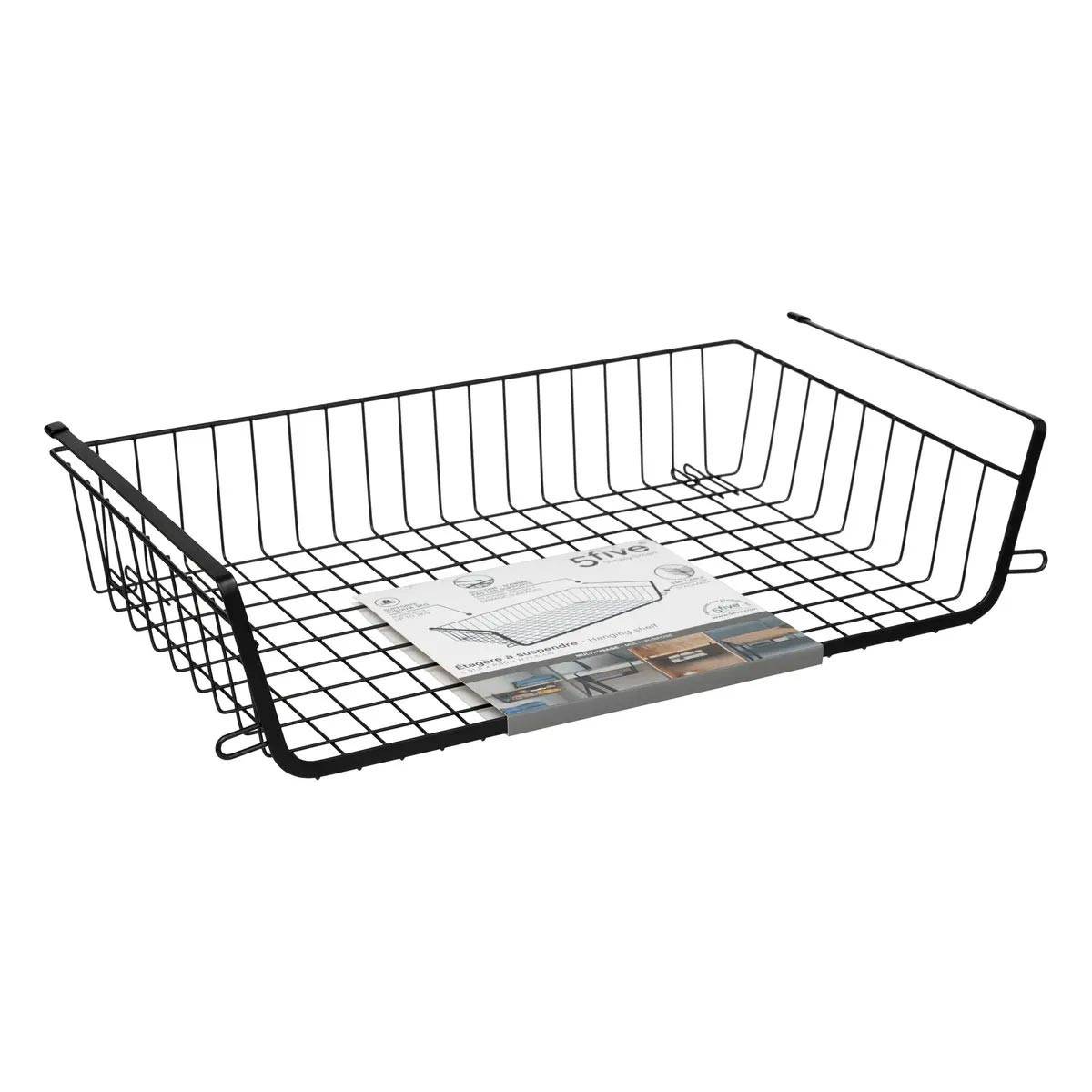 Panier à Suspendre en Métal "Dressing" 51cm Noir - Image 5
