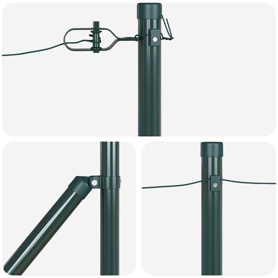 Poteau clôture acier vert 60 x 3.2 cm, Poids :11.8kg - PANGIVO - Image 6