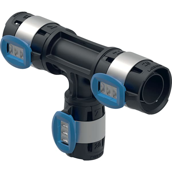 Té réduit GEBERIT Flowfit PPSU - Ø25 x Ø16 x Ø20 - 620.108.00.1 - Image 1