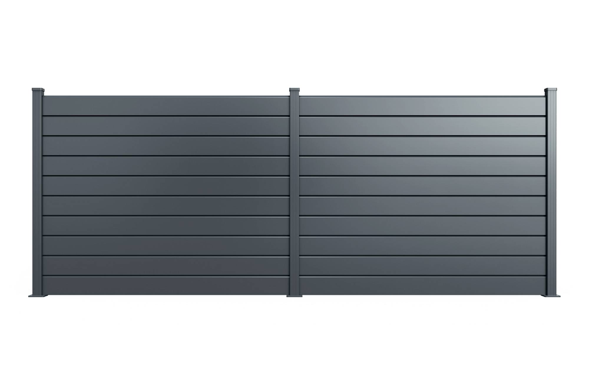Casanoov Clôture Aluminium Persienne 10m VANO H.150 cm gris - Image 6