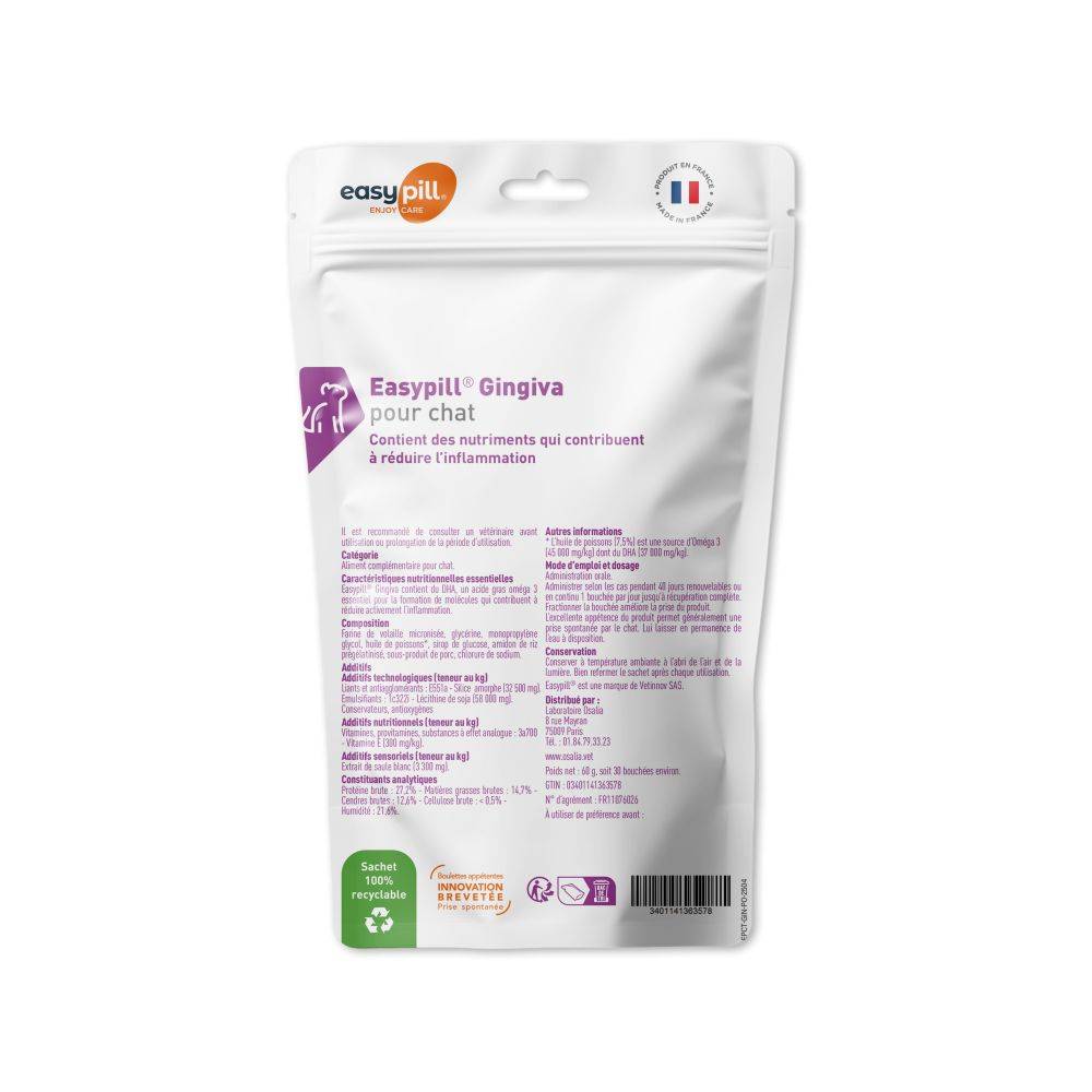 EASYPILL CHAT GINGIVA - OSALIA 30 bouchées - Image 2