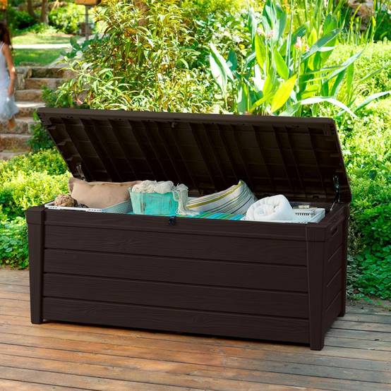 Keter - Coffre de rangement Marron Brightwood 454L - KETER - Image 6
