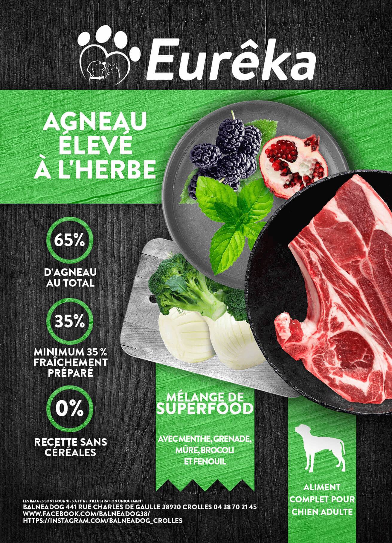 Croquettes chien adulte holistic sans céréales - Agneau élevé à l'herbe - 2 Kg - Image 2