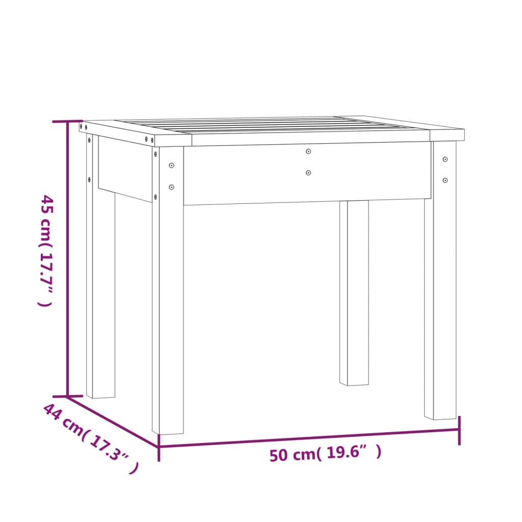 Helloshop26 - Banc de jardin meuble de patio d'extérieur terrasse 50 x 44 x 45 cm bois de pin massif marron miel - Image 5