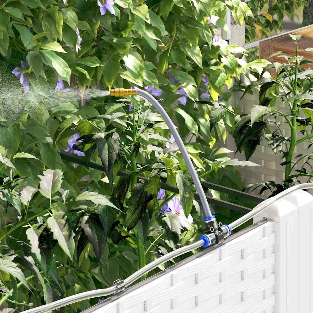 Cache-pot | Bac à fleurs de jardin Blanc 40 x 40 x 142 cm Acier - Image 5