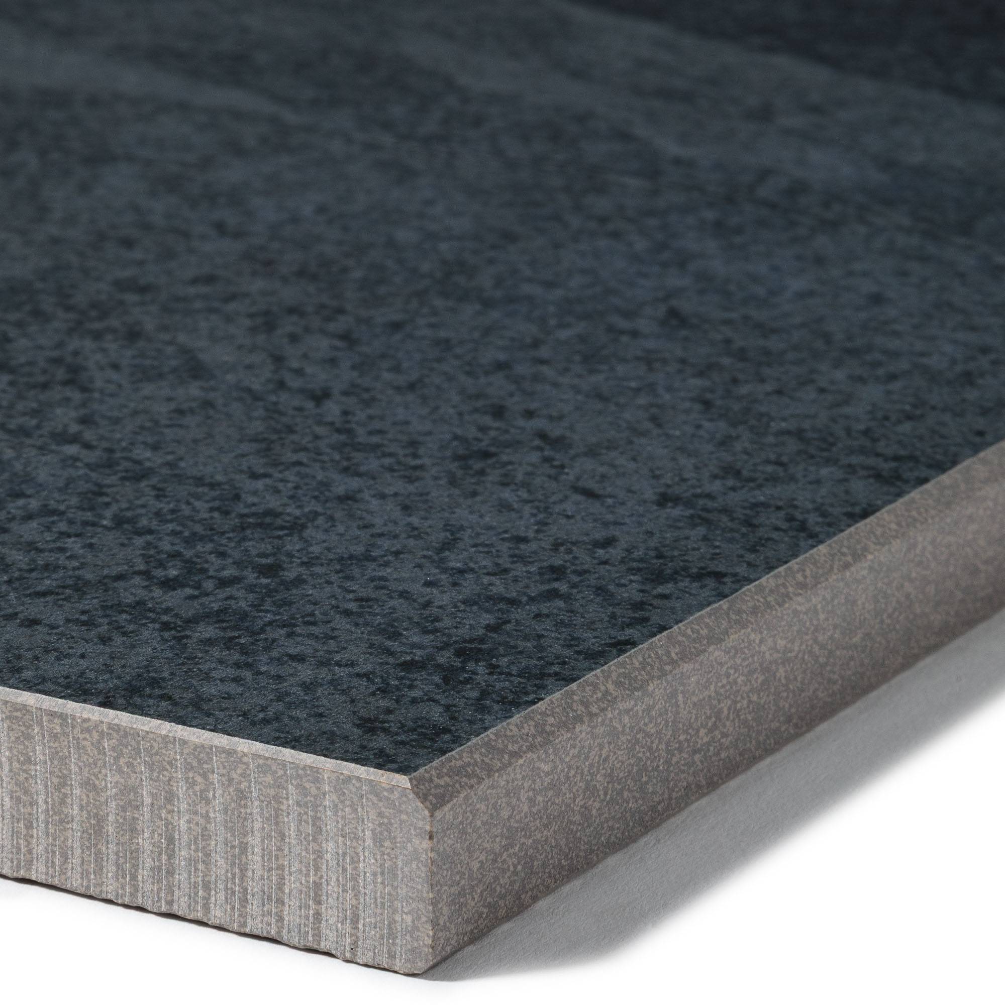 Margelle de piscine effet Ardoise Noire 60x28x2 cm Bord Droit Pietra  - RO'MA CARRELAGE - Image 2