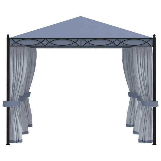 Vidaxl - Tonnelle avec moustiquaire 3x4 m Anthracite Acier 12 m² vidaXL 48057 - Image 5