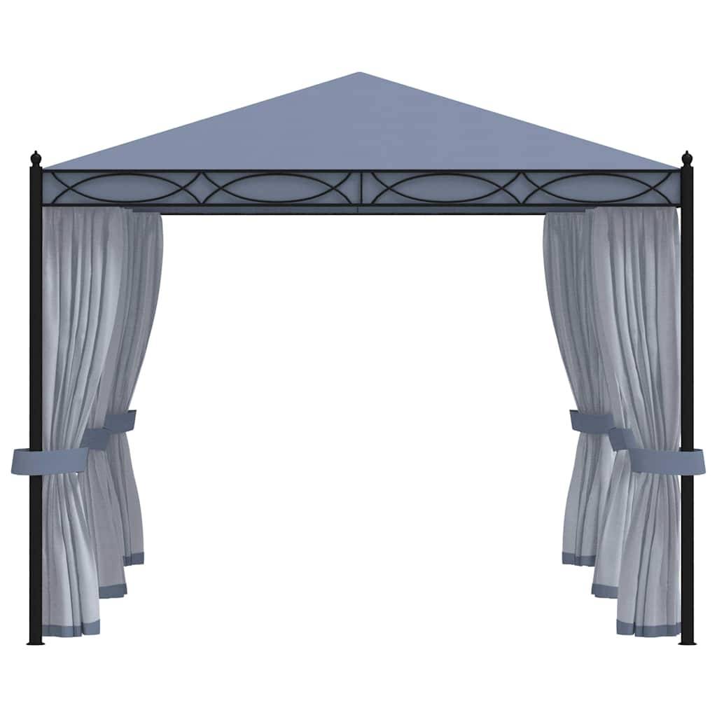 Vidaxl - Tonnelle avec moustiquaire 3x4 m Anthracite Acier 12 m² vidaXL 48057 - Image 5
