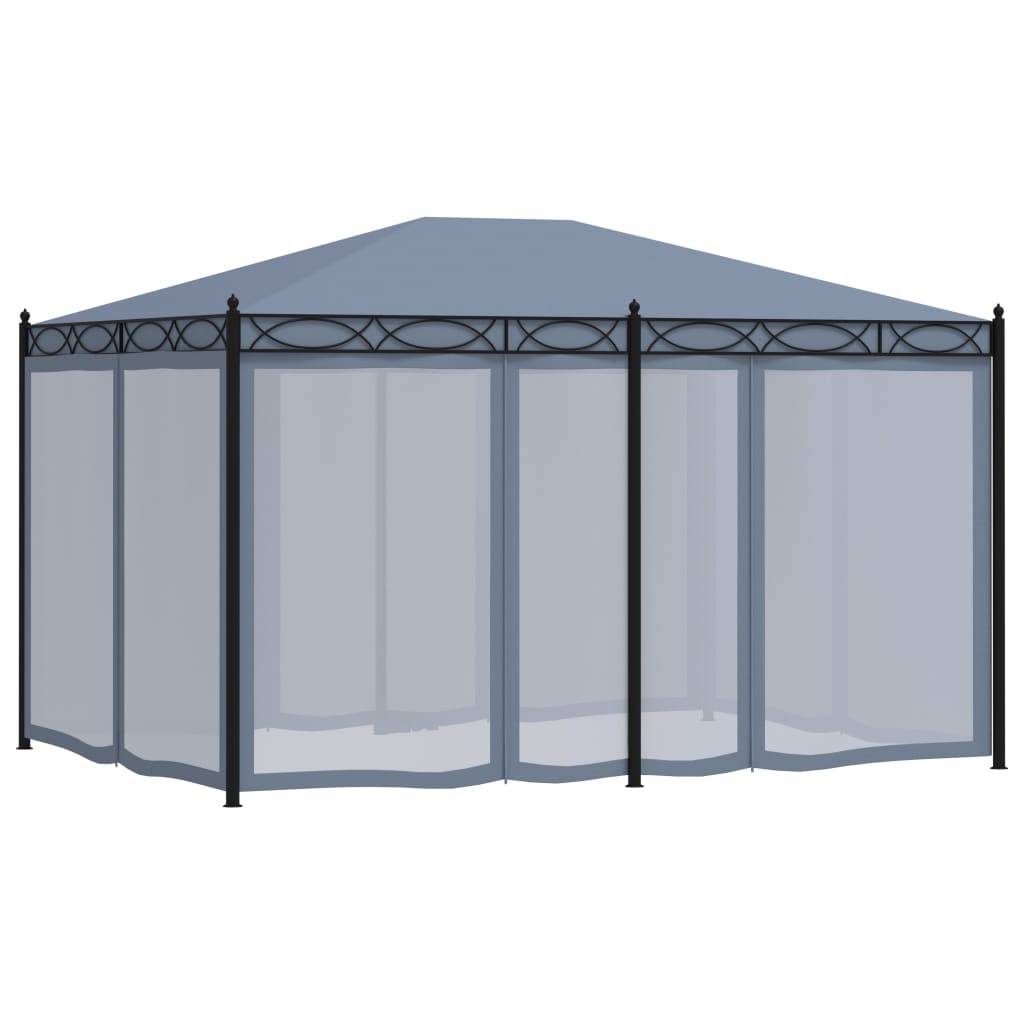 Vidaxl - Tonnelle avec moustiquaire 3x4 m Anthracite Acier vidaXL 48057 - Image 8