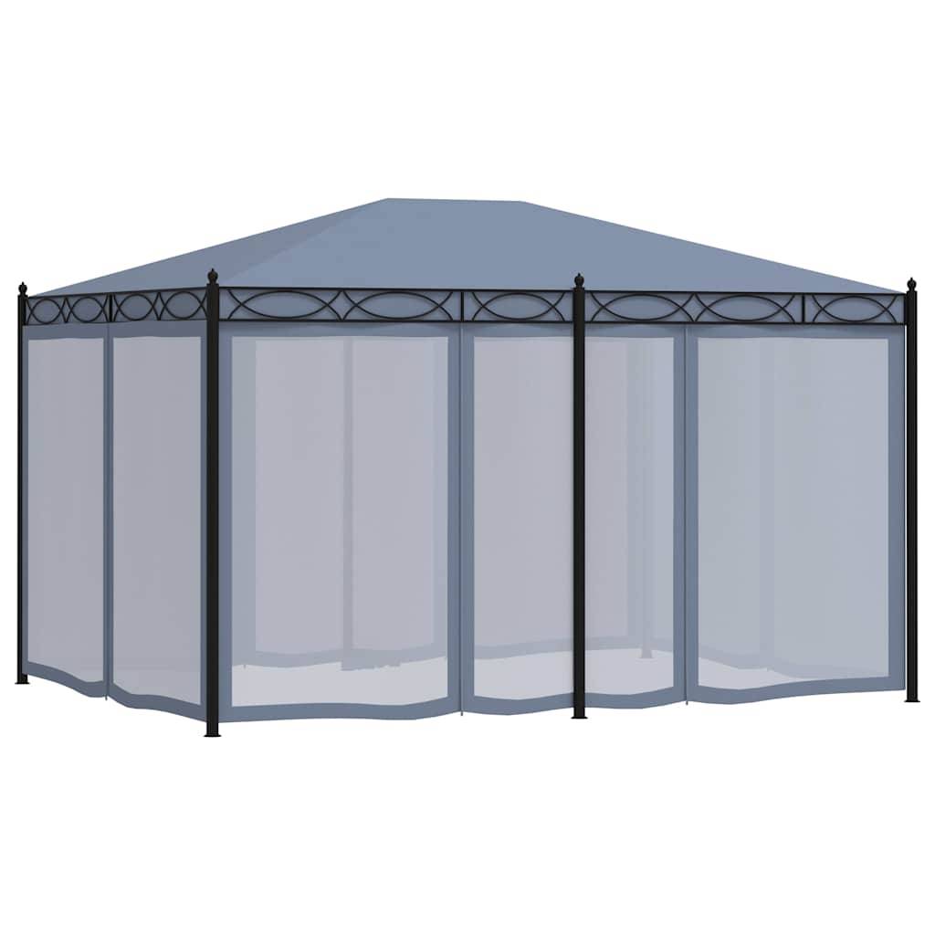 Vidaxl - Tonnelle avec moustiquaire 3x4 m Anthracite Acier 12 m² vidaXL 48057 - Image 4