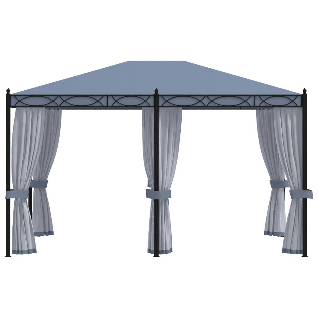 Vidaxl - Tonnelle avec moustiquaire 3x4 m Anthracite Acier vidaXL 48057 - Image 2
