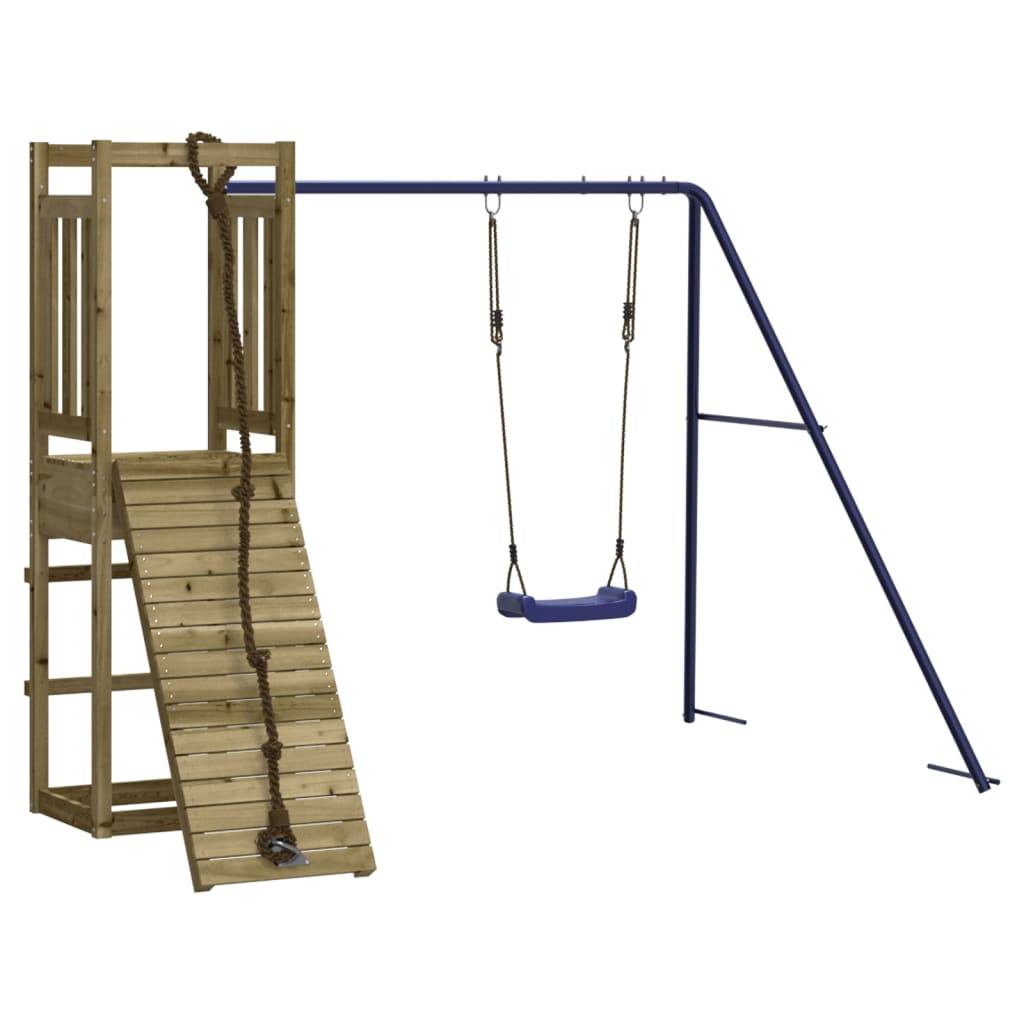 Aire de jeux d'extérieur - Jeu Plein air enfant bois de pin imprégné-JU1595 - Image 1