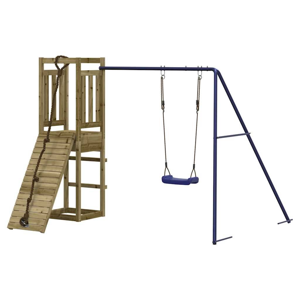 Aire de jeux d'extérieur - Jeu Plein air enfant bois de pin imprégné-JU1595 - Image 3