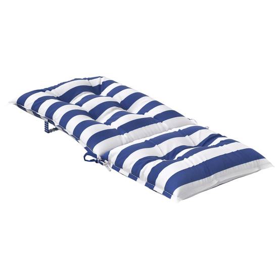 PANGIVO - Coussins d'extérieur tissu bleu et blanc 120 x 50 x 7 cm, poids:6.9kg - PANGIVO - Image 5