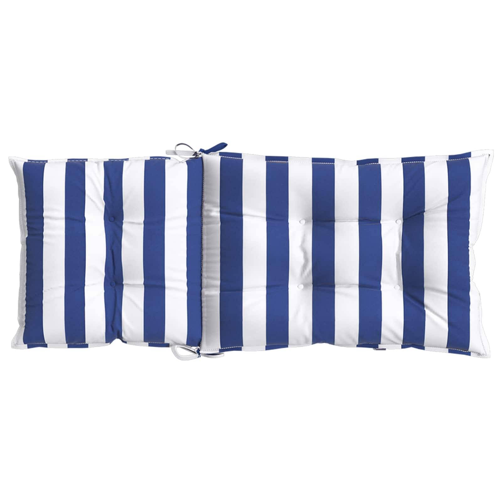 PANGIVO - Coussins d'extérieur tissu bleu et blanc 120 x 50 x 7 cm, poids:6.9kg - PANGIVO - Image 7