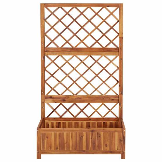 Vidaxl - Lit surélevé avec treillis 85x38x150 cm Bois massif d'acacia vidaXL 316542 - Image 8