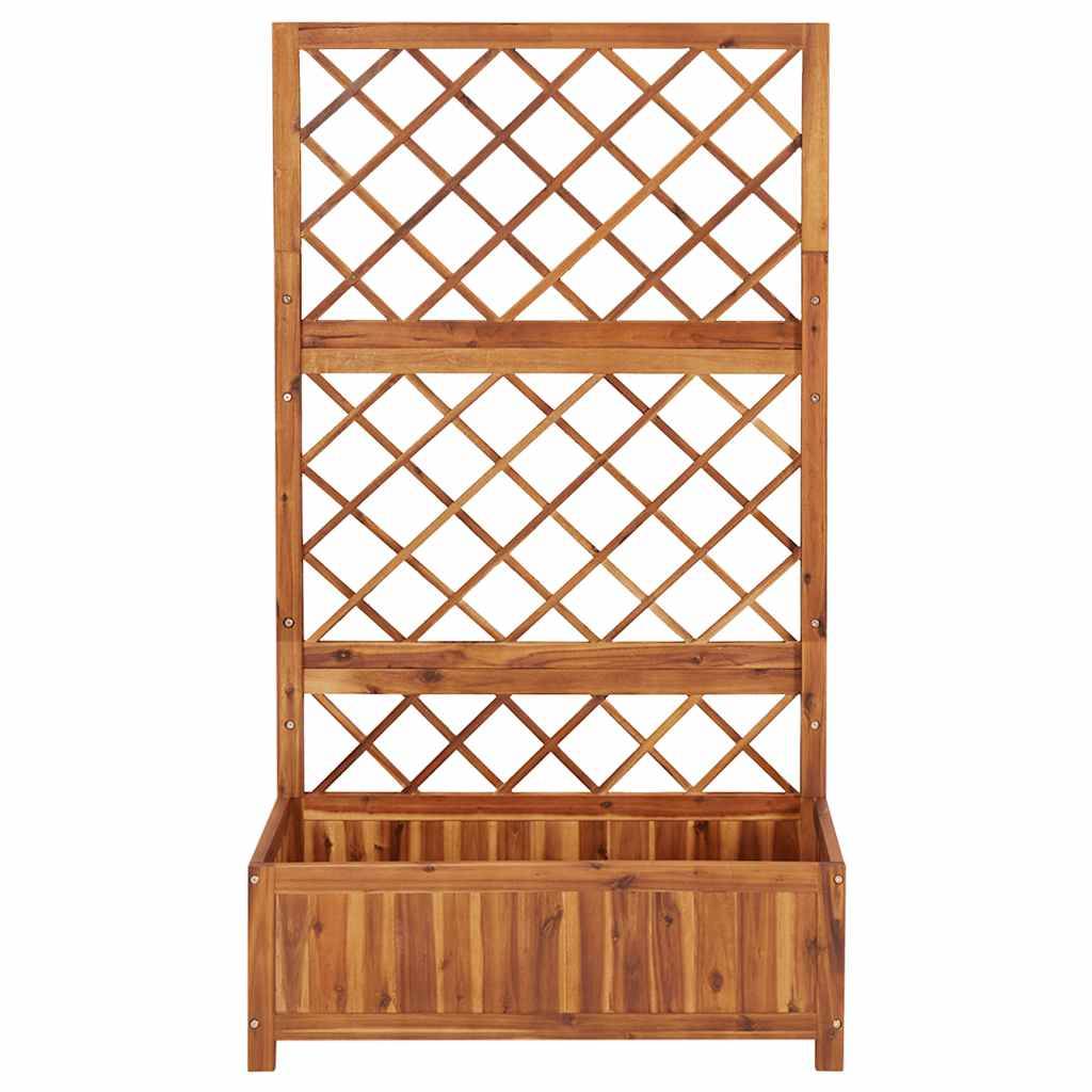 Vidaxl - Lit surélevé avec treillis 85x38x150 cm Bois massif d'acacia vidaXL 316542 - Image 8