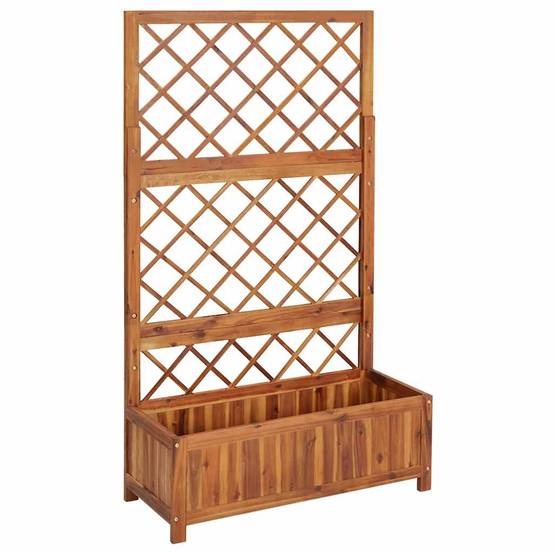 Vidaxl - Lit surélevé avec treillis 85x38x150 cm Bois massif d'acacia vidaXL 316542 - Image 2