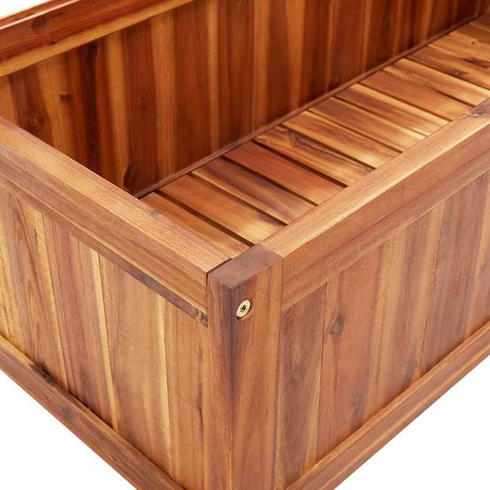 Vidaxl - Lit surélevé avec treillis 85x38x150 cm Bois massif d'acacia vidaXL 316542 - Image 4