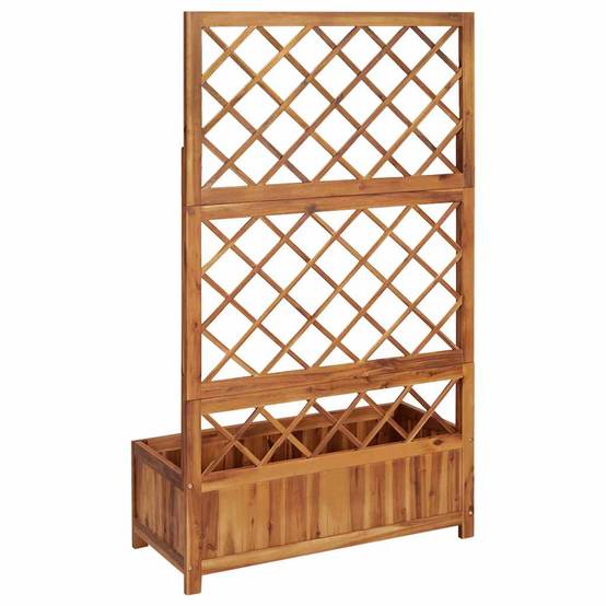Vidaxl - Lit surélevé avec treillis 85x38x150 cm Bois massif d'acacia vidaXL 316542 - Image 7