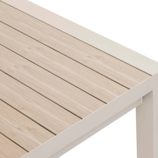 Hesperide - Table de jardin extensible rectangulaire "Évasion" en aluminium lin et argile traité époxy 10 places - Hespéride - Image 4