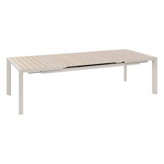 Hesperide - Table de jardin extensible rectangulaire "Évasion" en aluminium lin et argile traité époxy 10 places - Hespéride - Image 2