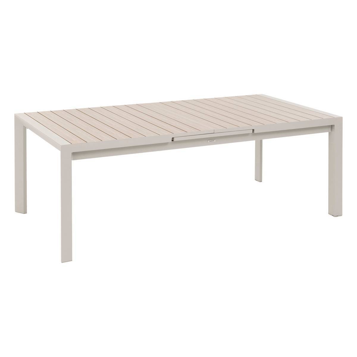 Hesperide - Table de jardin extensible rectangulaire "Évasion" en aluminium lin et argile traité époxy 10 places - Hespéride - Image 3