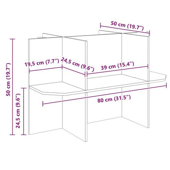 Vidaxl - Base de Terrarium Marron 80 x 50 x 50 cm OSB vidaXL 876736 - Image 3