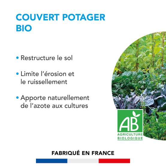 Couvert potager - Restructure le Sol - Limite l'Érosion et le Ruissellement - Apporte Naturellement de l'Azote aux Cultures - 250G - BARENBRUG - Image 2