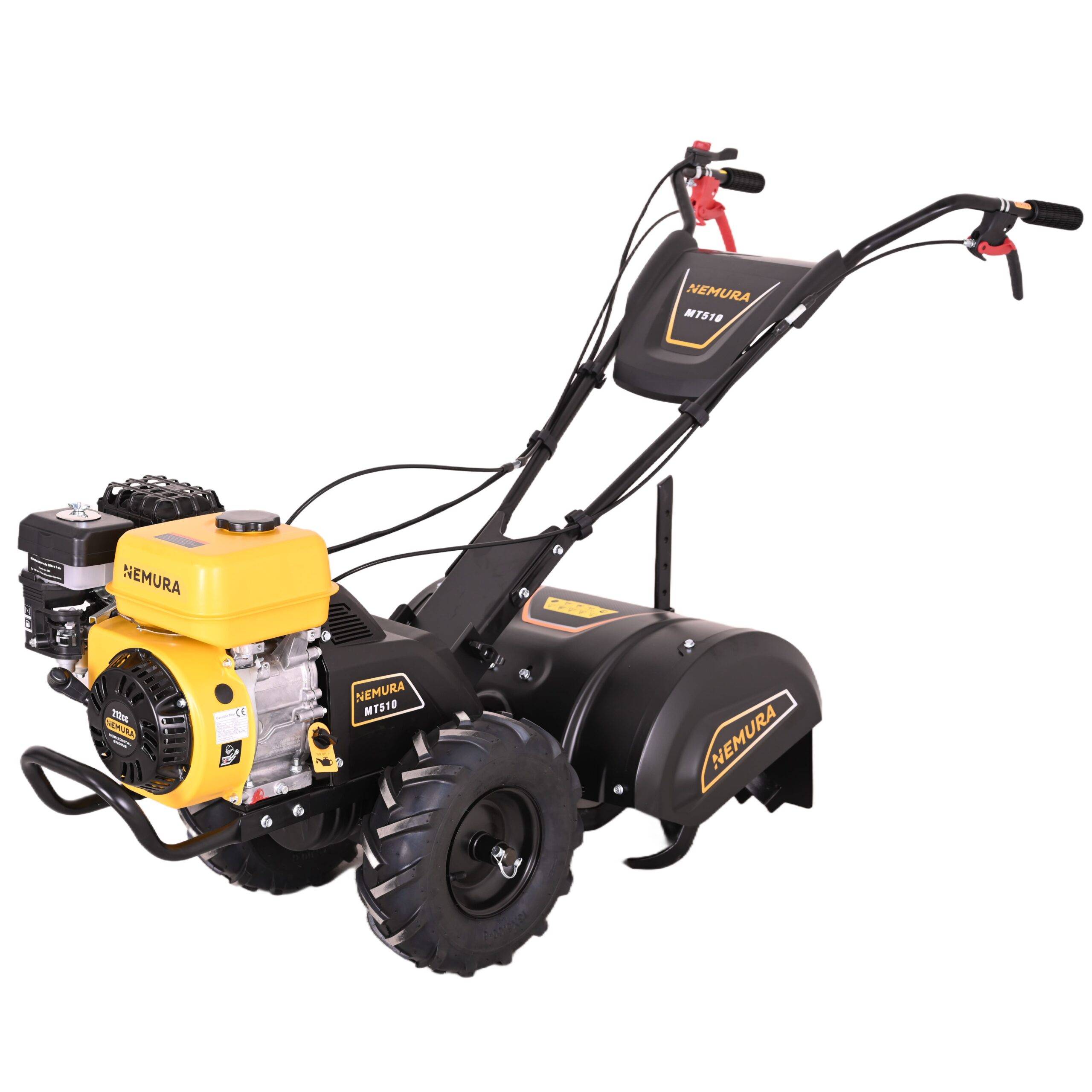 Motoculteur Fraise Arrière 4T Nemura 212cm3 - Largeur de travail 510mm - Marche Avant et Arrière
