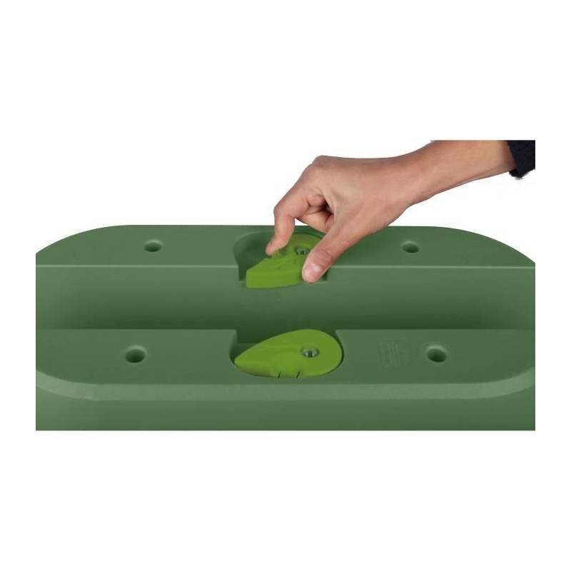 Eda - Jardiniere Cavaliere Osaka 19,5 L - Eda - Systeme De Fixation - Pour Balcons Et Rambardes - Vert Laurier - Image 1