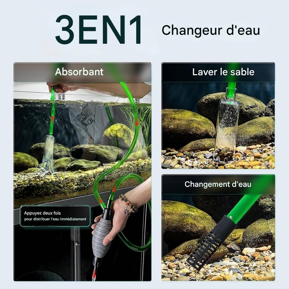 Kit Nettoyage Aquarium Pour Eau Et Gravier - Lytech - Image 2