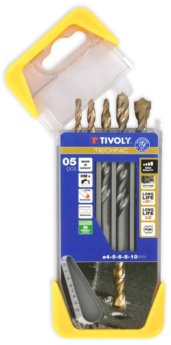 Tivoly - Tivoly 5 forets béton gradués SLR Ø 4 à 10mm TIVOLY - Image 2