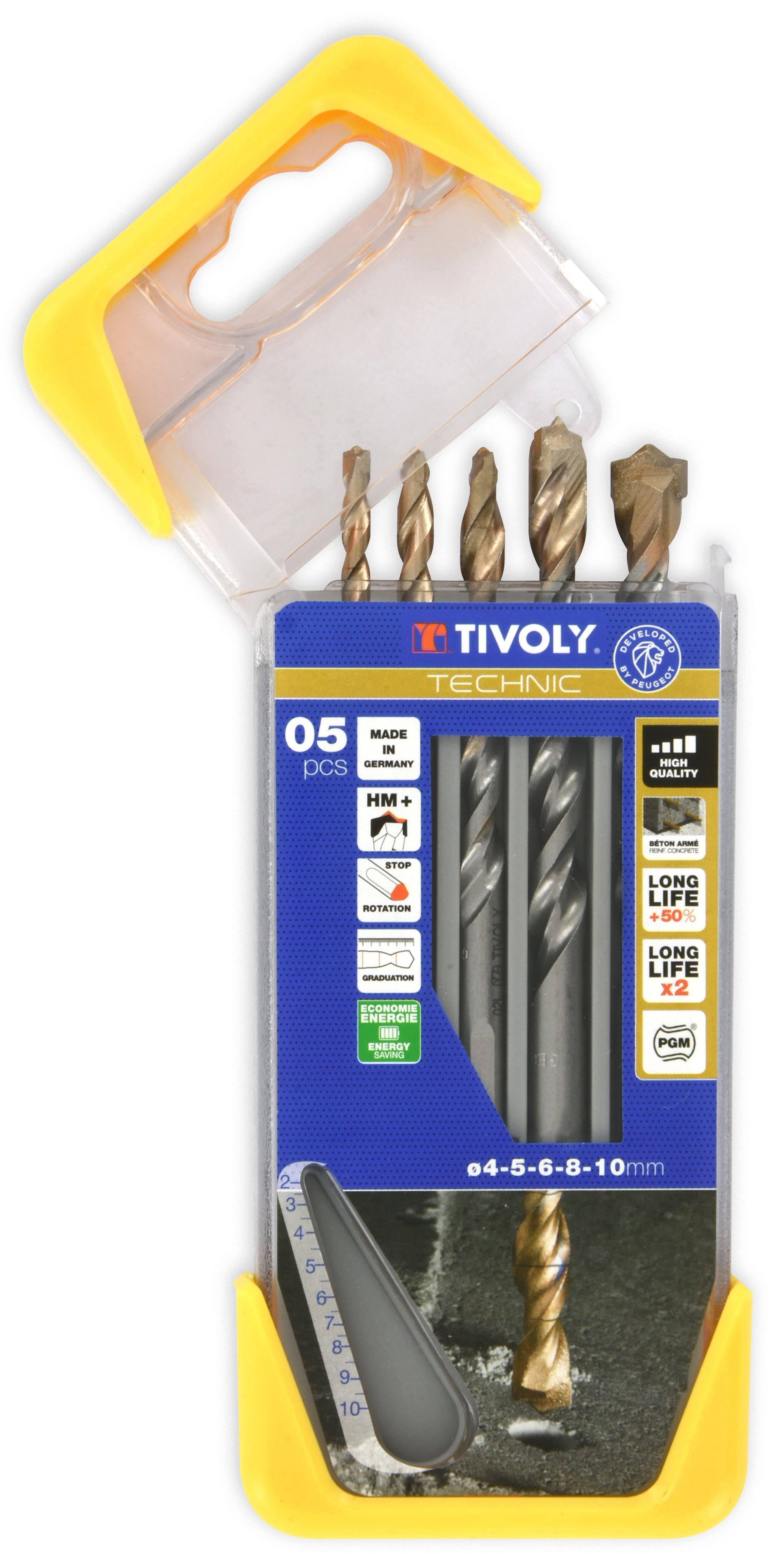 Tivoly - Tivoly   5 forets béton gradués SLR Ø 4 à 10mm TIVOLY - Image 2