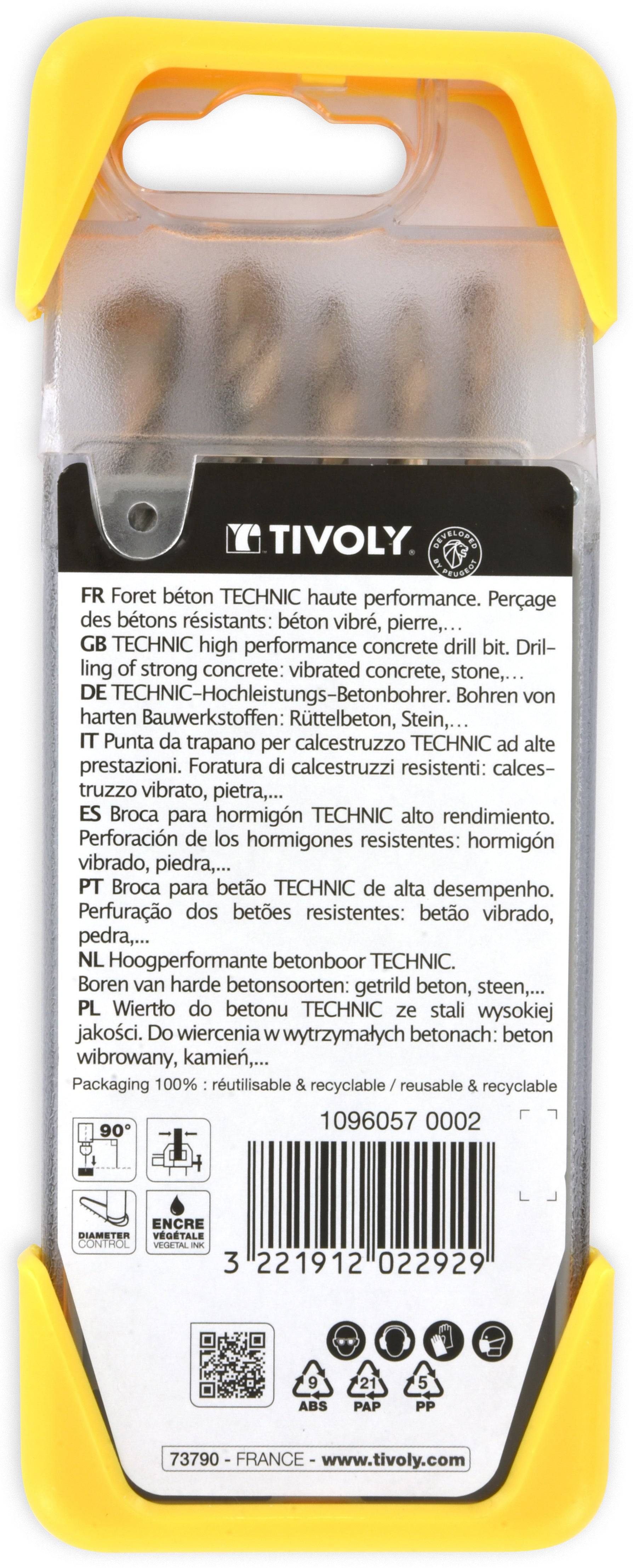 Tivoly - Tivoly   5 forets béton gradués SLR Ø 4 à 10mm TIVOLY - Image 4