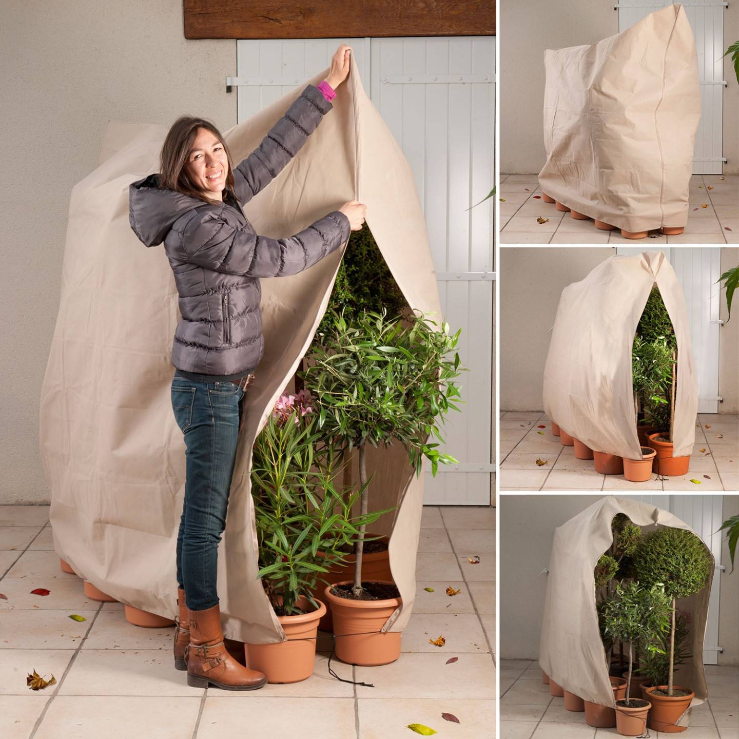 Housse d'hivernage pour plante et arbuste 120 x 180 cm - Image 3