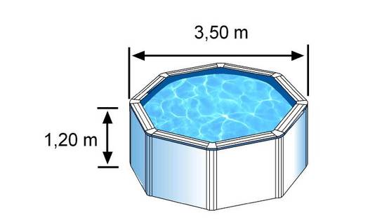 Gre Pools - Piscine ronde acier Ø3,70m x H: 1,22m - Filtration à sable Gre Pools - Image 6
