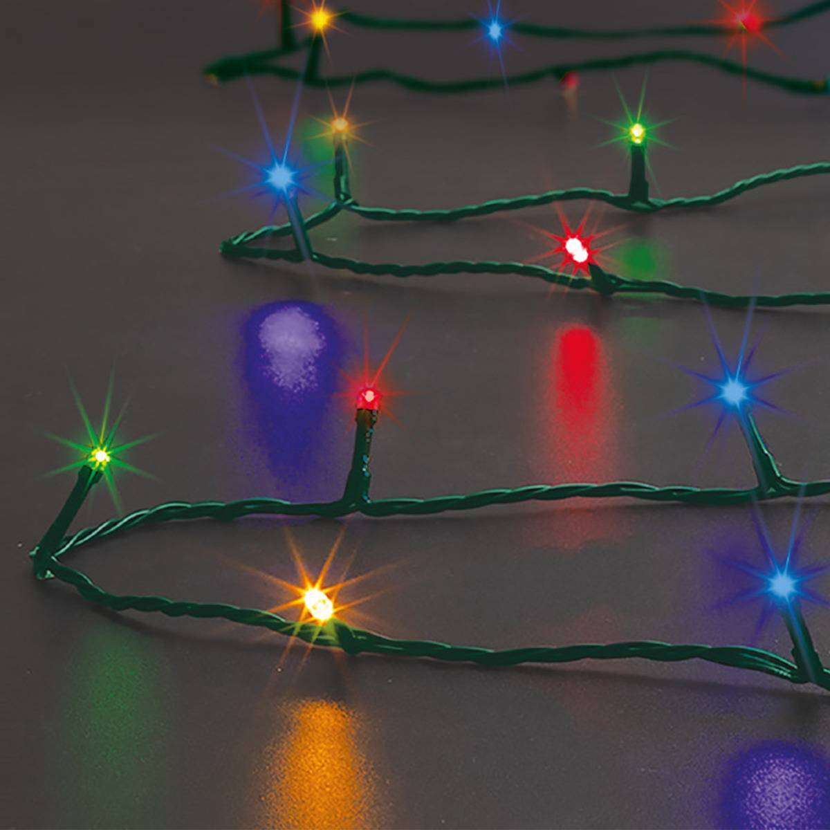 Fééric Lights & Christmas - Guirlande lumineuse extérieur 12m multicolore 120 LED + transfo FEERIC LIGHTS & CHRISTMAS - Image 1