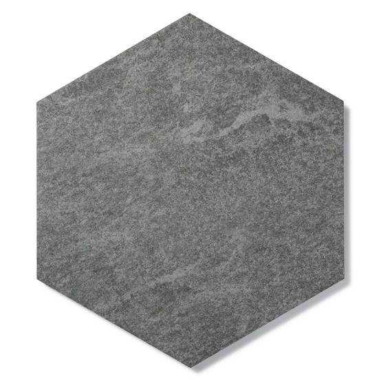 Pas japonais Hexagone Grès cérame effet Pierre Grise 60x52/60x2 cm (à l'unité) - RO'MA NATURE - Image 2