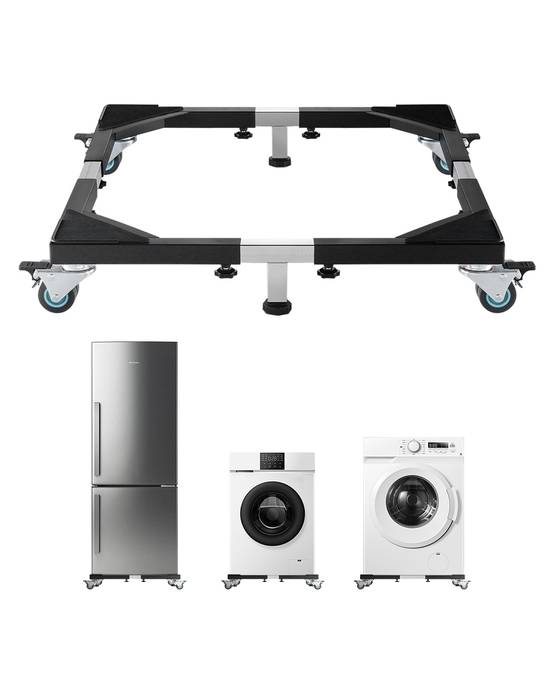 Vevor - VEVOR Support machine à laver mobile, charge 544kg, 8 roues, réglable. - Image 1