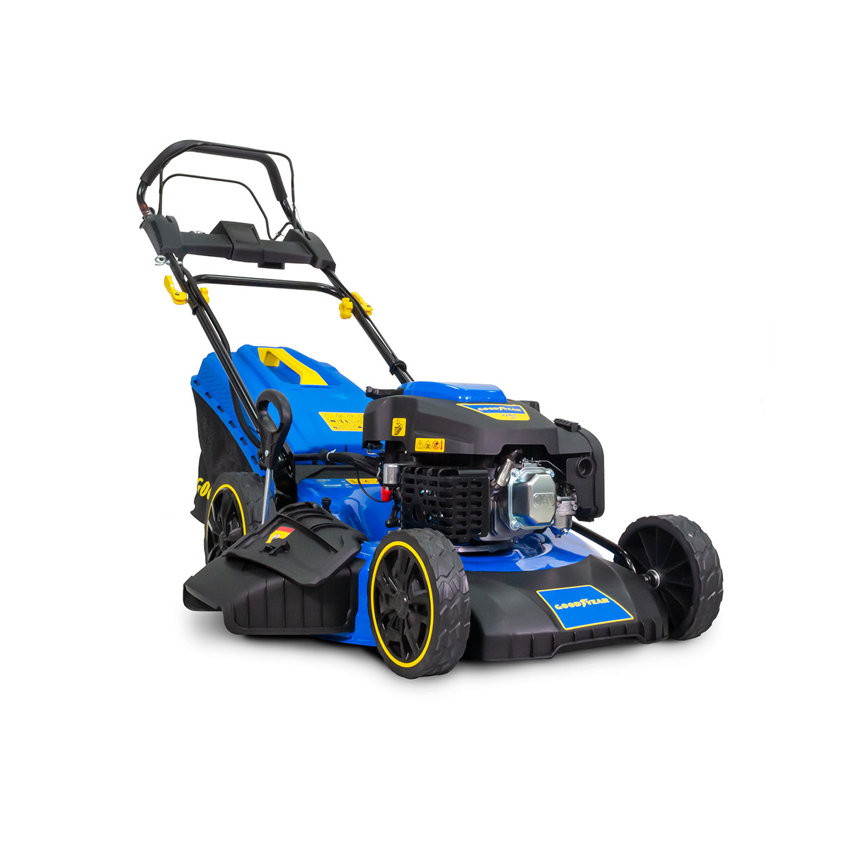 Tondeuse thermique Autotractée 7.5CV Démarrage électrique Moteur 4T OHV 224 cm³ Surfaces 2000m² GOODYEAR - Image 1