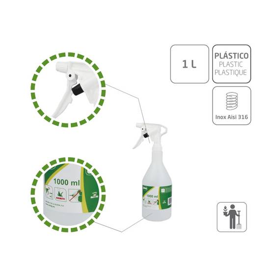 Pulvérisateur pour produits chimiques 2081 - 1 l - Polyéthylène - Blanc | Amig - Image 4