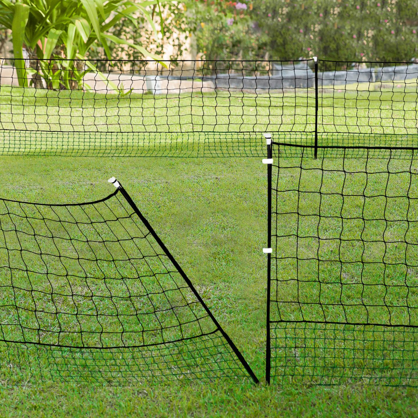 Kit clôture filet à poules 12 M avec porte 6 piquets double pointe - Image 3